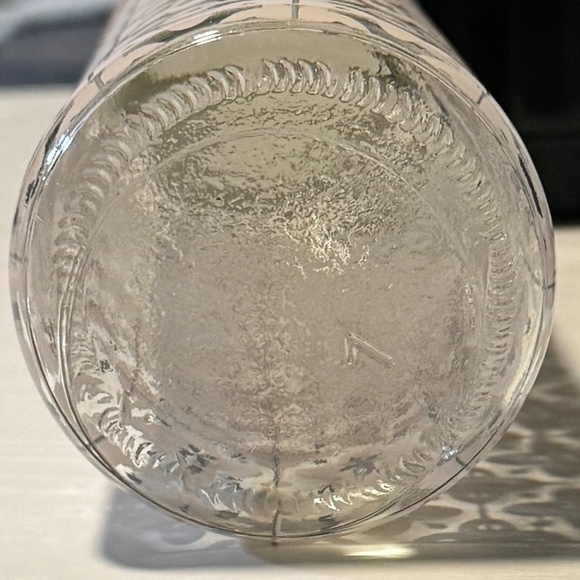 White Flower Pattern 20 oz Travel Cup Glass Bottle Container Bamboo Lid - Picture 5 of 6